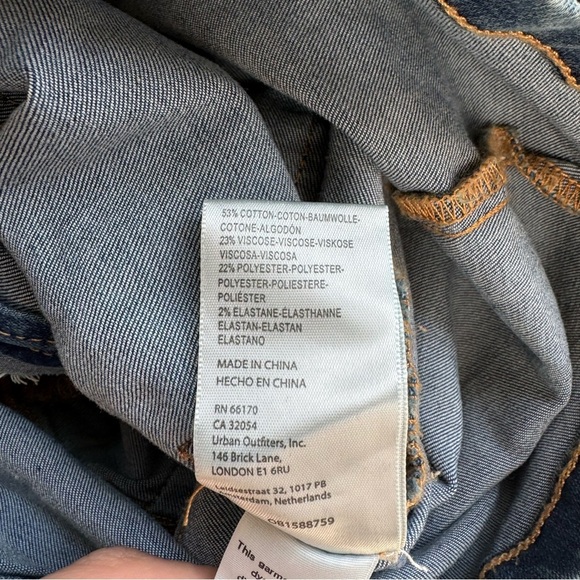 New Free People We The Free CRVY Lennox Shortsuit Denim Jumpsuit Blue - Picture 7 of 10